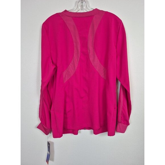 WHITECROSS FIT Women's Lg NWT 2 Piece Scrub Set Pants & Jacket Fuchsia Stretch - Picture 15 of 16